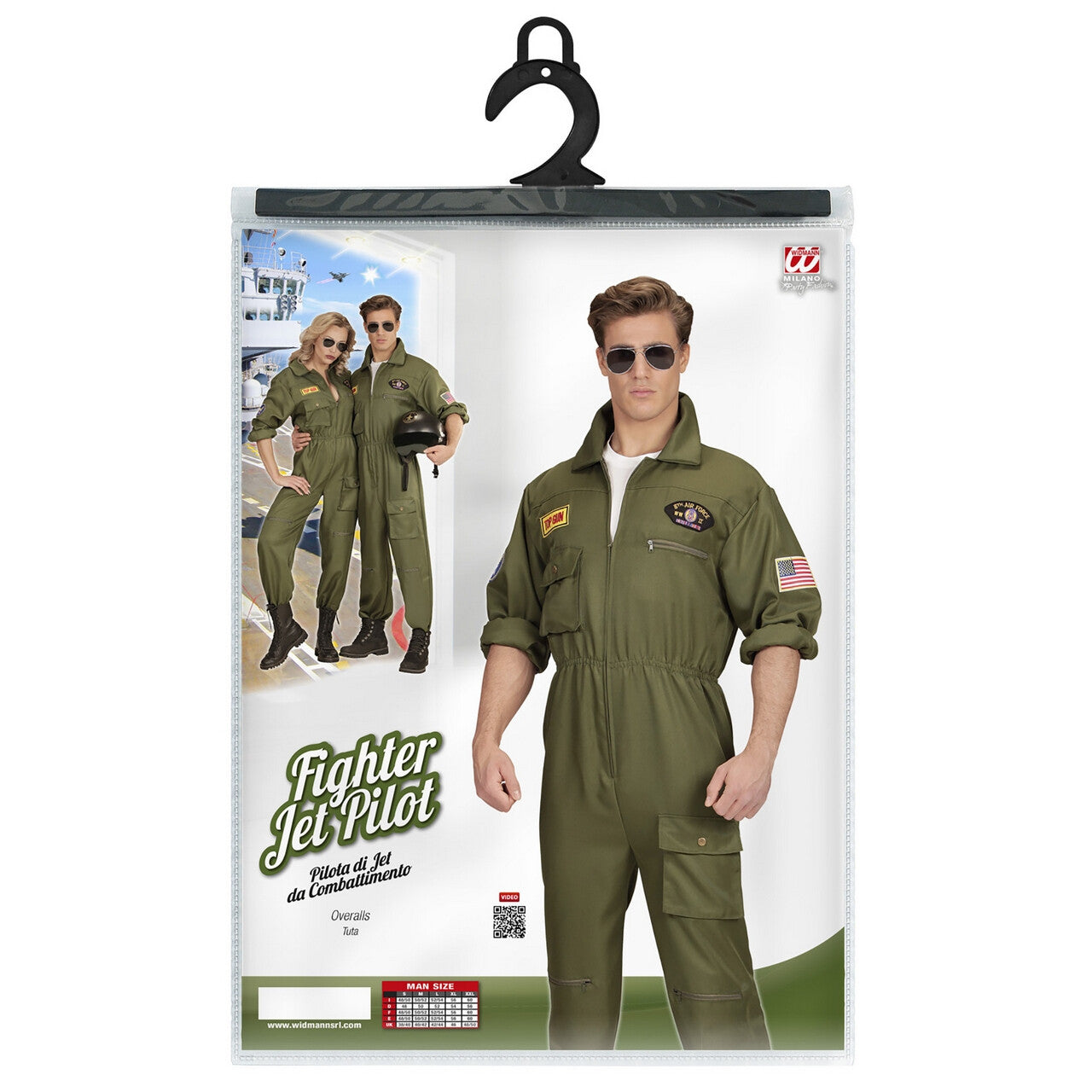 Op deze afbeelding zie je een Kostuums, van het merk Widmann. Gevechtspiloot Cruising Altitude Man Kostuum