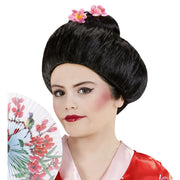 Op deze afbeelding zie je een Accessoires, van het merk Widmann. Pruik, Geisha Meisje Kyoto
