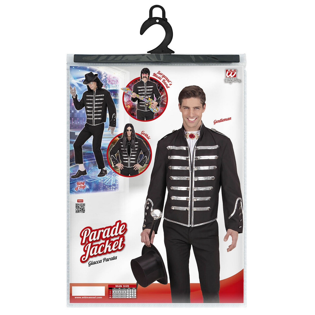 Op deze afbeelding zie je een Kostuums, van het merk Widmann. Circusdirecteur Parade Jas Man