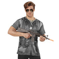 T-Shirt Marine Corps Tarnung Grau Herren