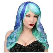 Op deze afbeelding zie je een Accessoires, van het merk Widmann. Leia Cosplay Zeemeermin Zout Water Pruik