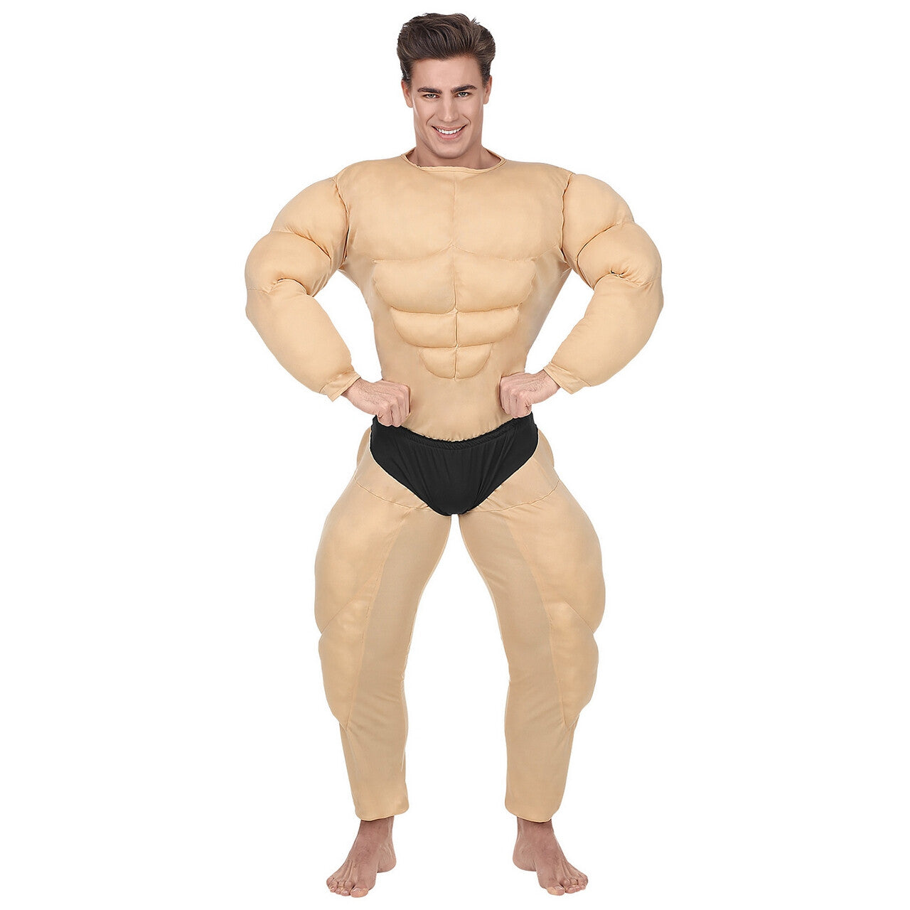 Op deze afbeelding zie je een Kostuums, van het merk Widmann. Opschepper Van De Sportschool Bodybuilder Man Kostuum