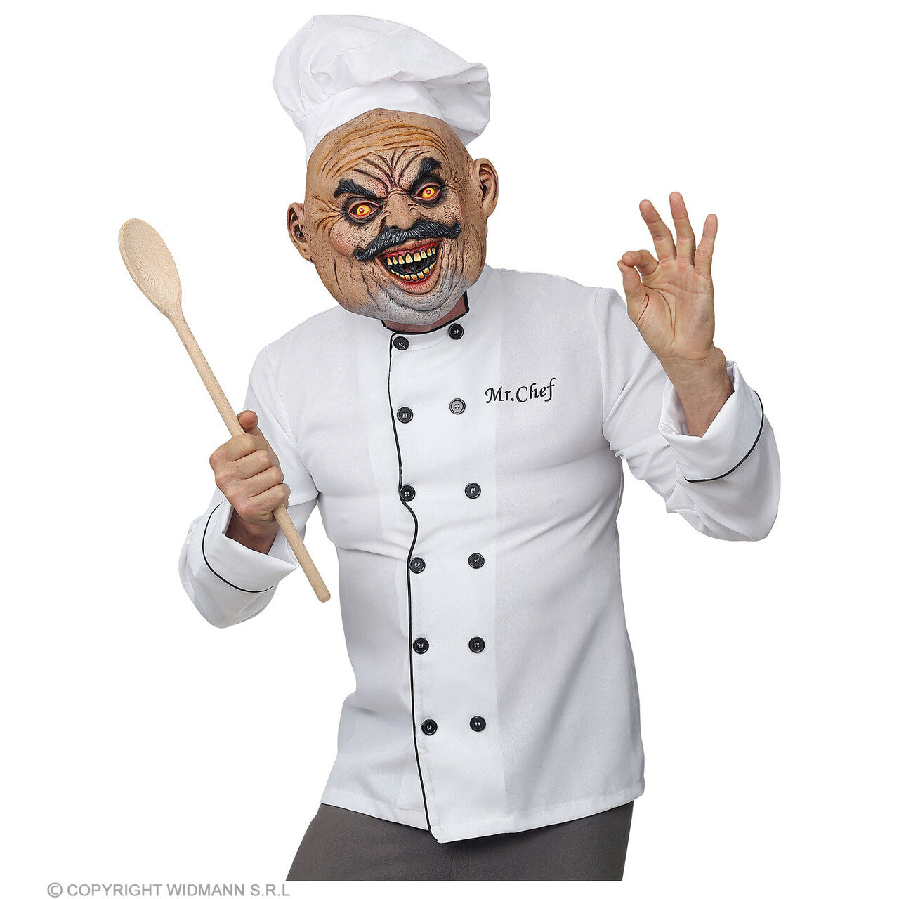 Op deze afbeelding zie je een Accessoires, van het merk Widmann. Kok Uit De Keuken Hel Masker