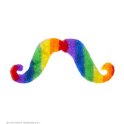 Op deze afbeelding zie je een Accessoires, van het merk Widmann. Vrolijke Regenboog Snor