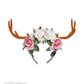Stirnbandgeweih Faun Mit Blumen