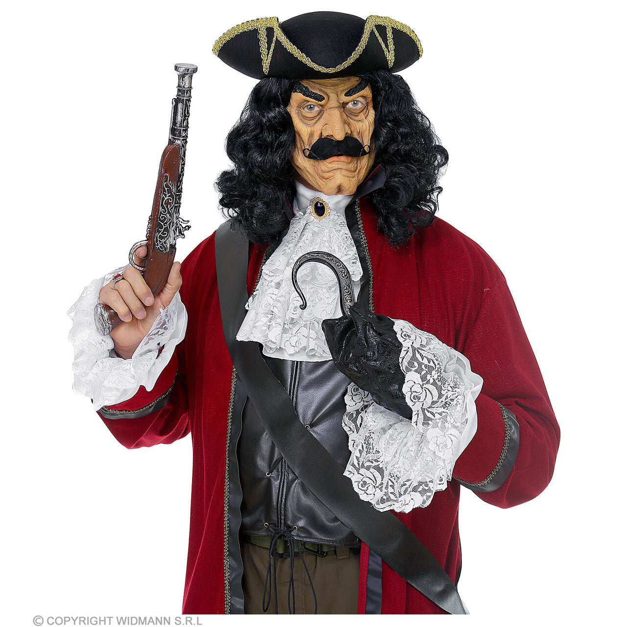 Op deze afbeelding zie je een Accessoires, van het merk Widmann. Set Jabot En Manchetten Van Kant Markies
