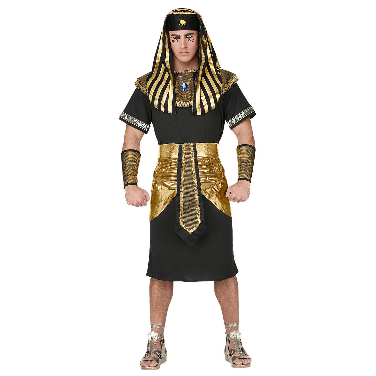 Op deze afbeelding zie je een Kostuums, van het merk Widmann. Man Van Het Grote Huis Farao Egypte Kostuum