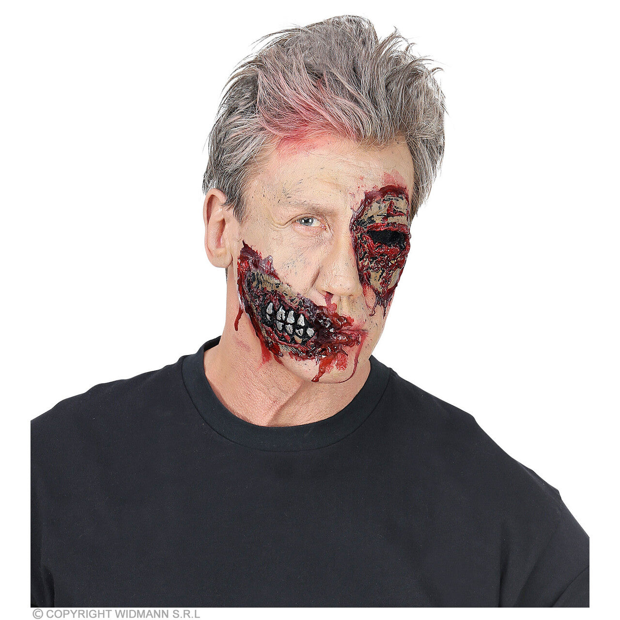 Op deze afbeelding zie je een Accessoires, van het merk Widmann. Uitgelepeld Zombie Oog