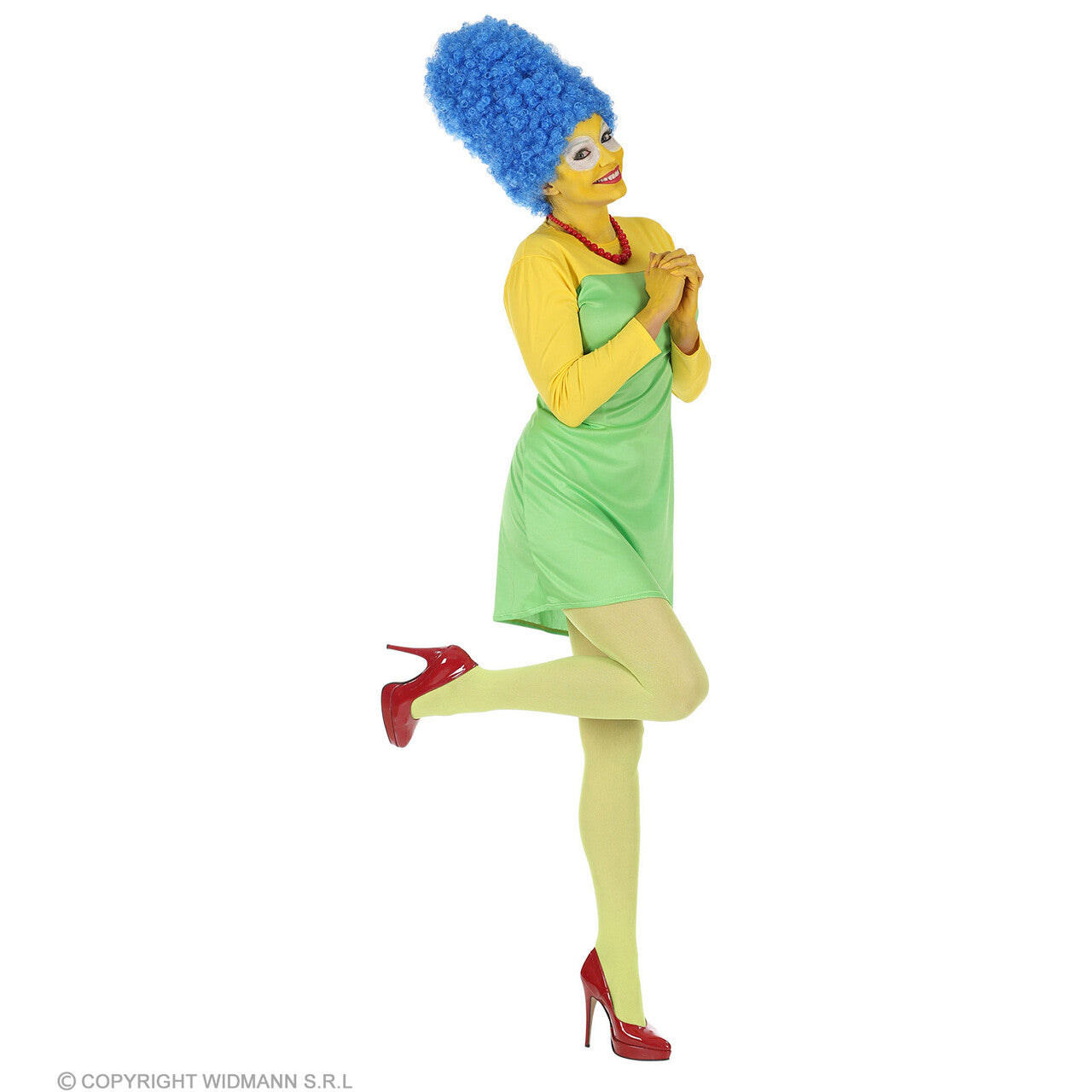 Op deze afbeelding zie je een Kostuums, van het merk Widmann. Mevrouw Simpson Cartoon Kostuum