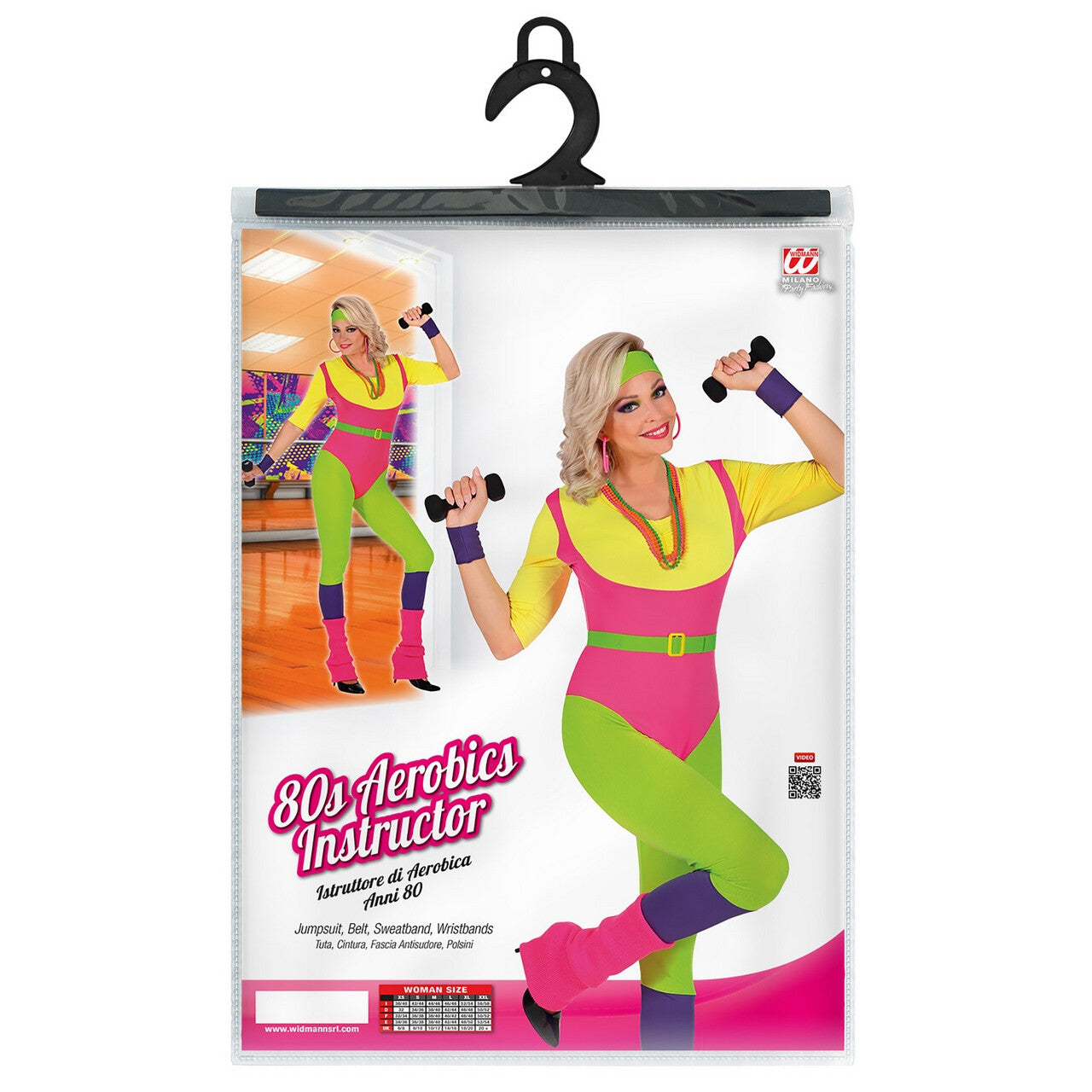 Op deze afbeelding zie je een Kostuums, van het merk Widmann. Doris Dee Aerobics Vrouw Kostuum