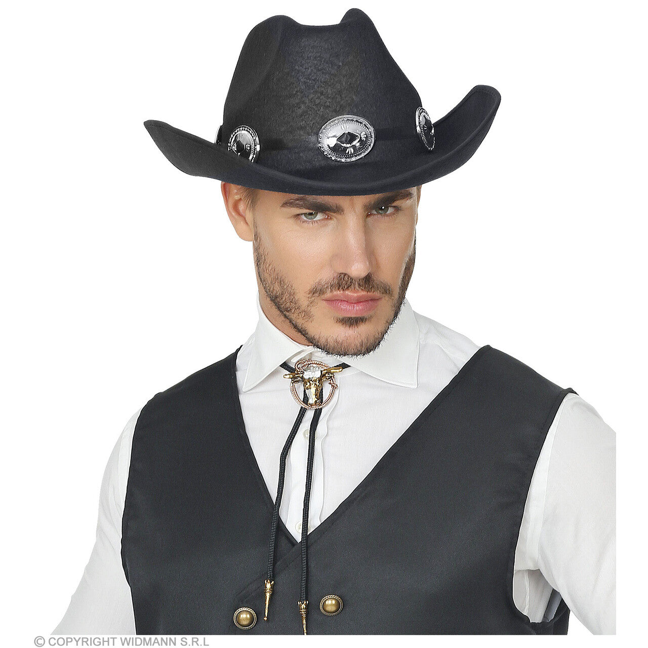 Op deze afbeelding zie je een Accessoires, van het merk Widmann. Dallas Cowboy Hoed