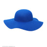 Blauwe Hippie Hoed Brede Rand