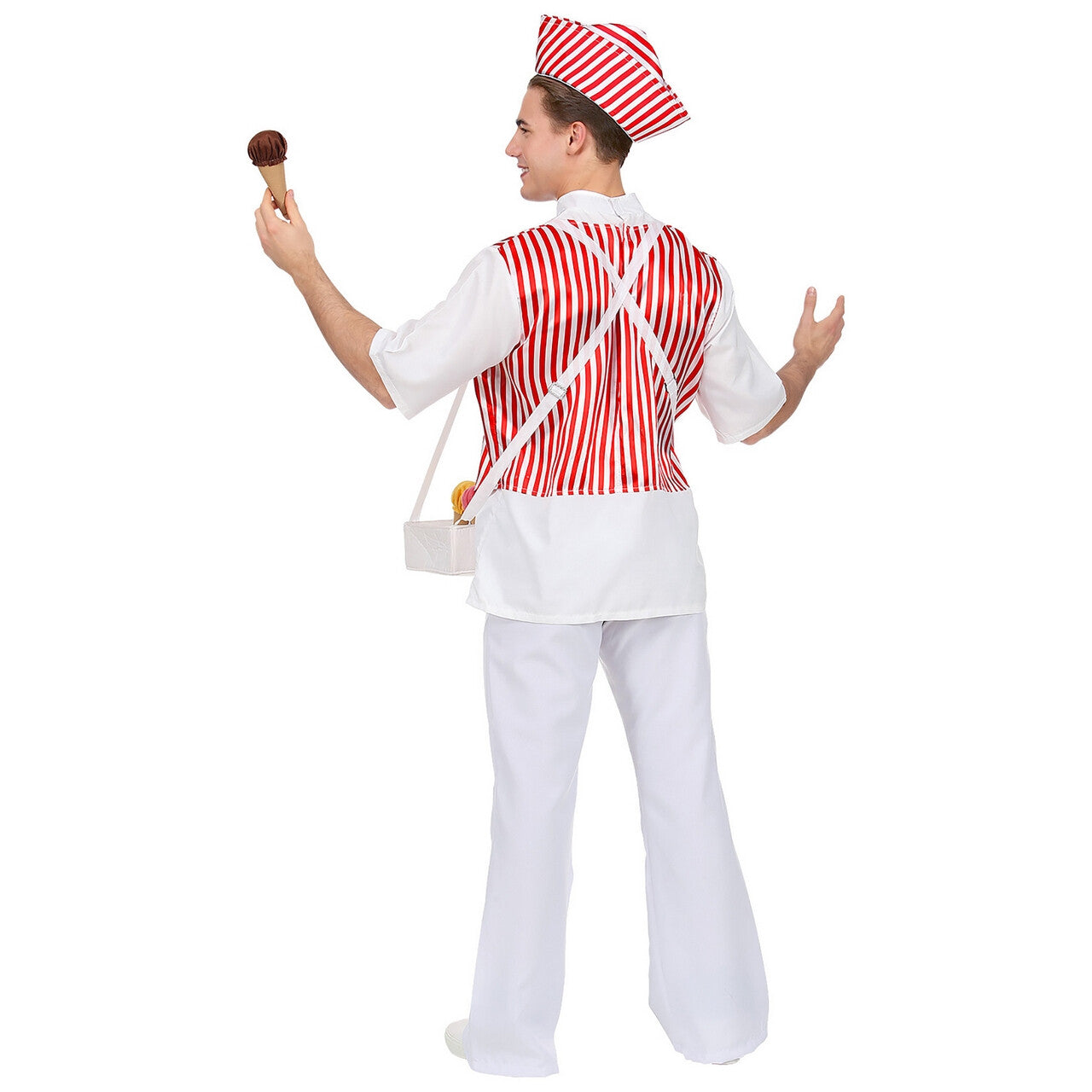 Op deze afbeelding zie je een Kostuums, van het merk Widmann. IJsco Man Italiaans IJs Kostuum