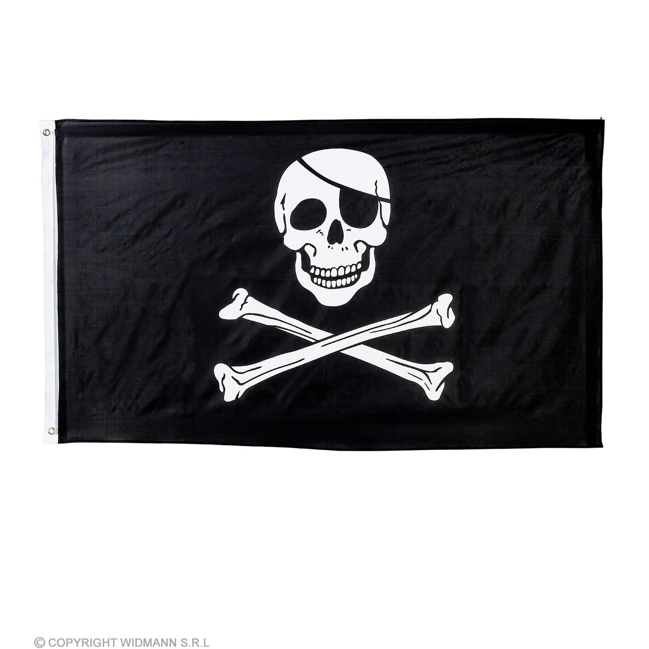 Op deze afbeelding zie je een Decoratie, van het merk Widmann. Piraten Vlag Zeerover Schip 150 X 90 Centimeter