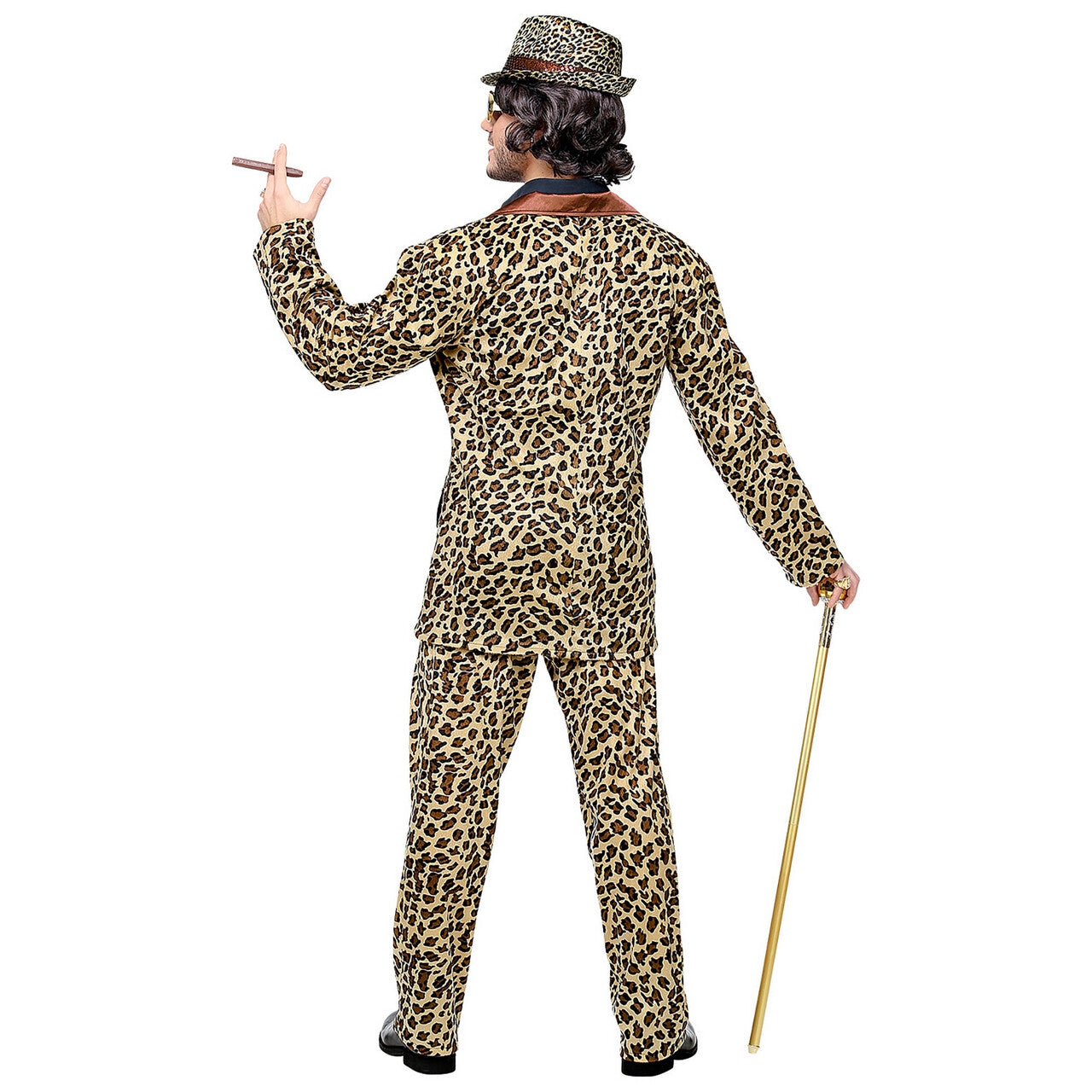 Op deze afbeelding zie je een Kostuums, van het merk Widmann. Ordinaire Hustler Luipaard Man Kostuum