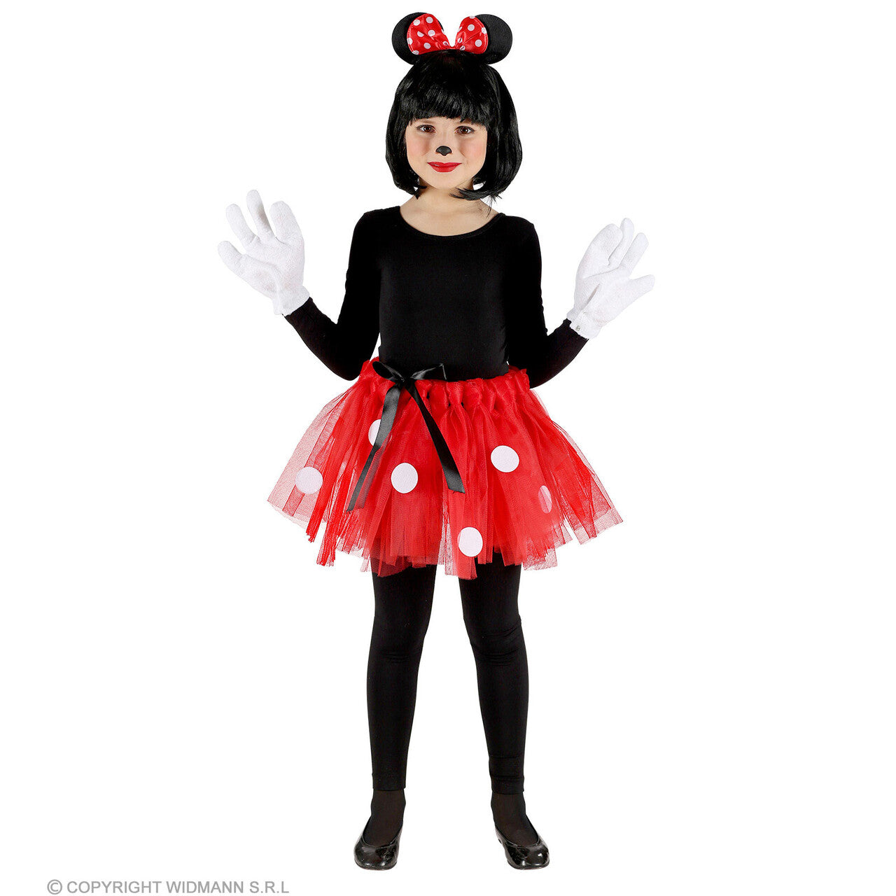 Op deze afbeelding zie je een Kostuums, van het merk Widmann. Minnie De Vriendin Van Mickey Muis Meisje