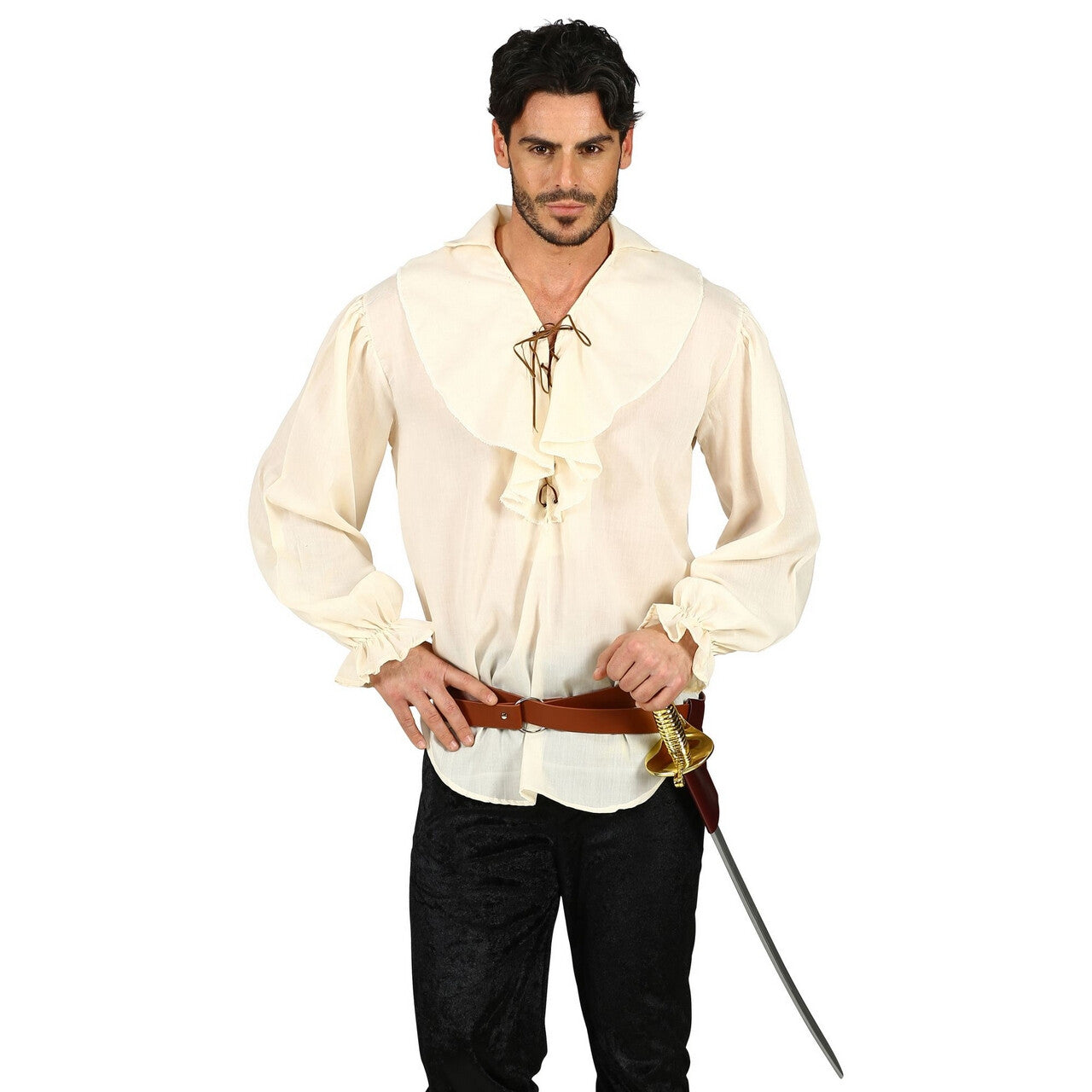 Op deze afbeelding zie je een Accessoires, van het merk Widmann. Bruine Holster Voor Zwaard Piraat