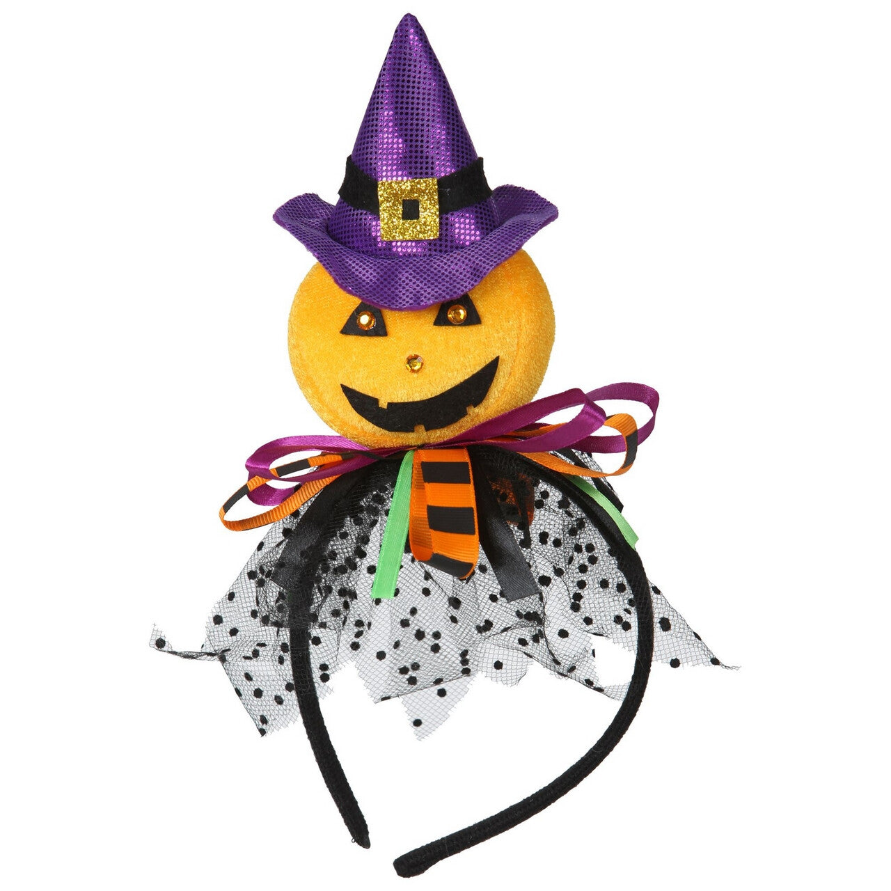 Op deze afbeelding zie je een Accessoires, van het merk Widmann. Luxe Heksen Pompoen Haarband Halloween