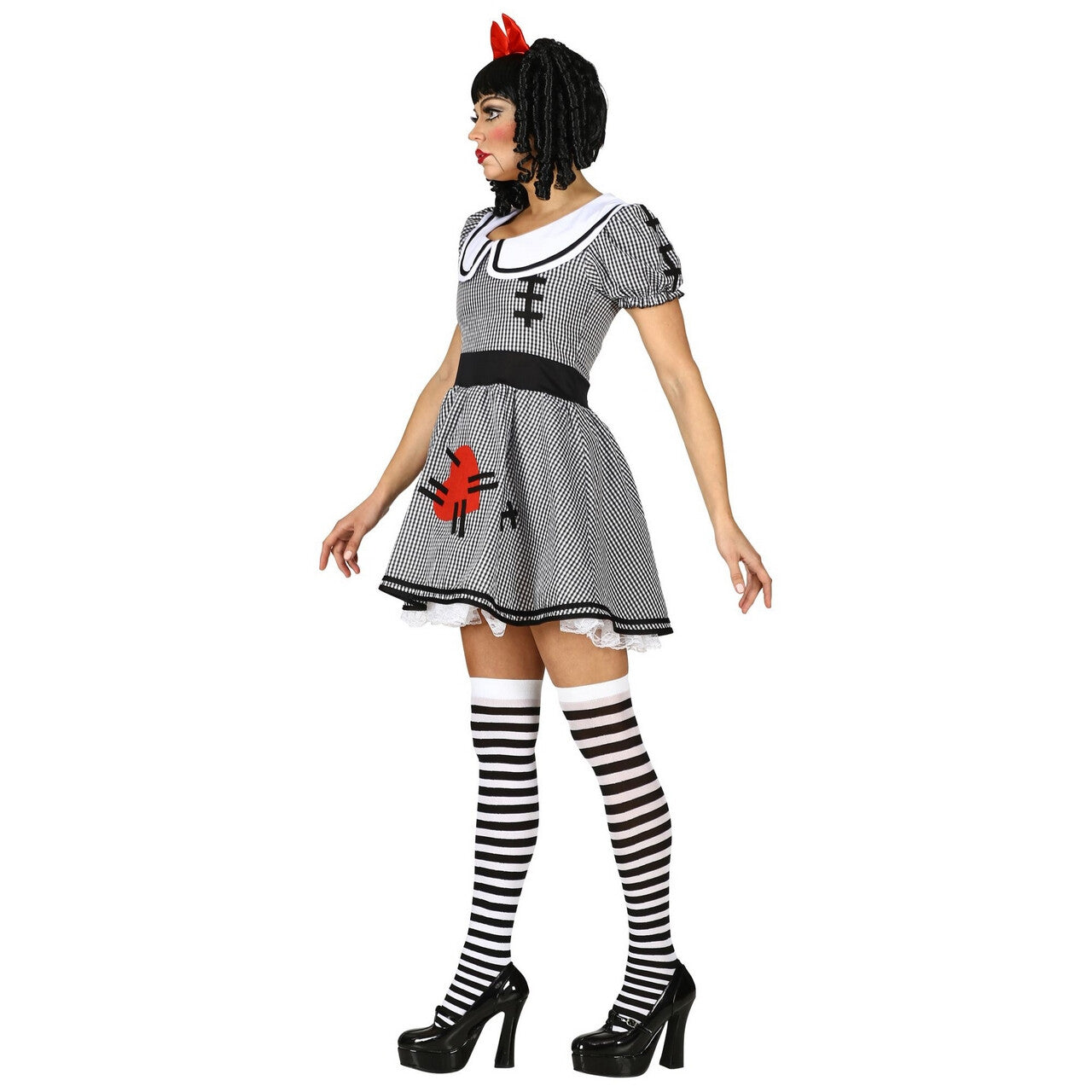Op deze afbeelding zie je een Kostuums, van het merk Widmann. Enge Living Dead Doll Pop Vrouw Kostuum