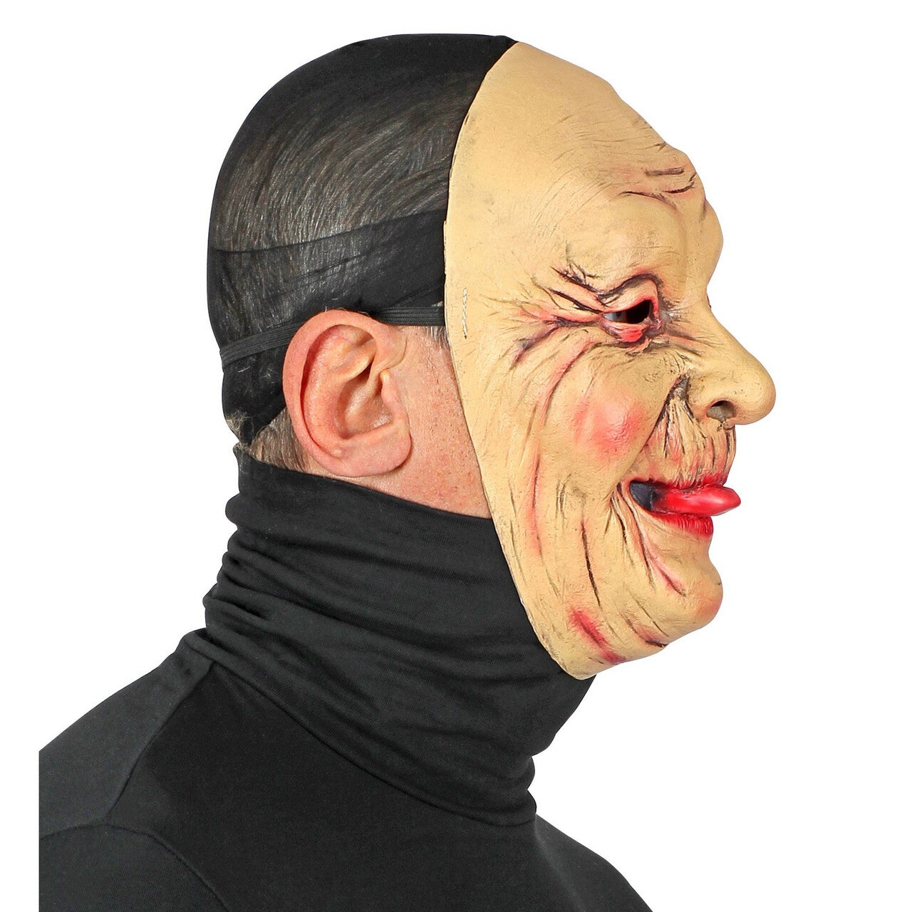 Op deze afbeelding zie je een Accessoires, van het merk Widmann. Masker Oude Vrouw Vol Rimpels