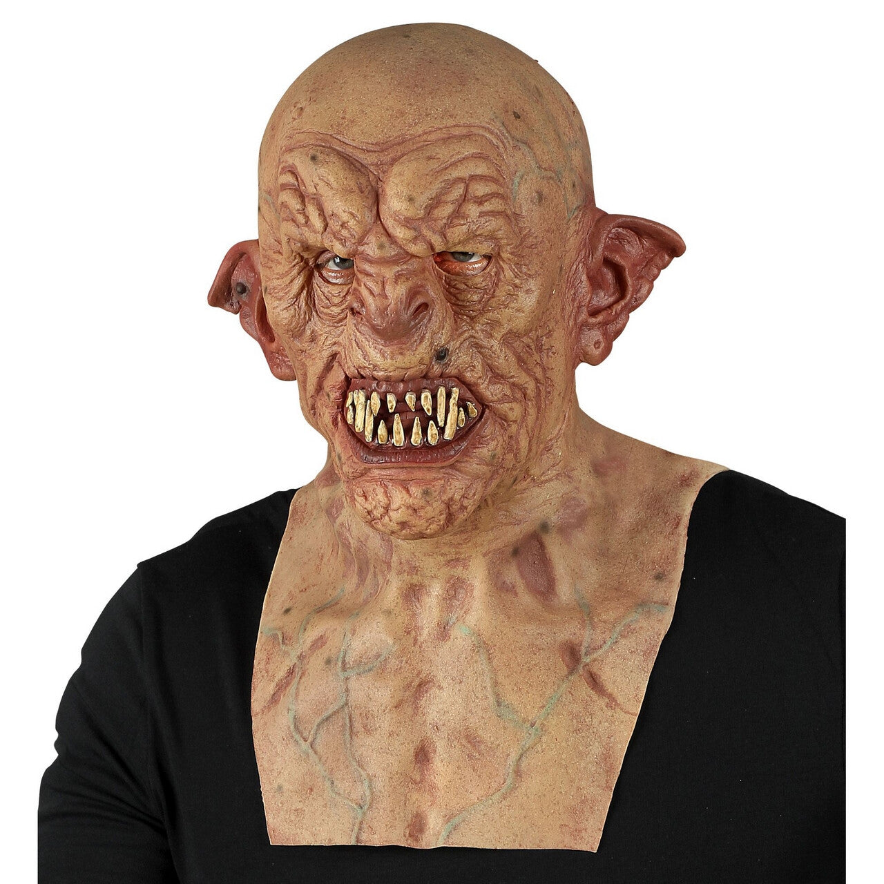 Op deze afbeelding zie je een Accessoires, van het merk Widmann. Masker Puntoor Zombie Met Nek En Borst