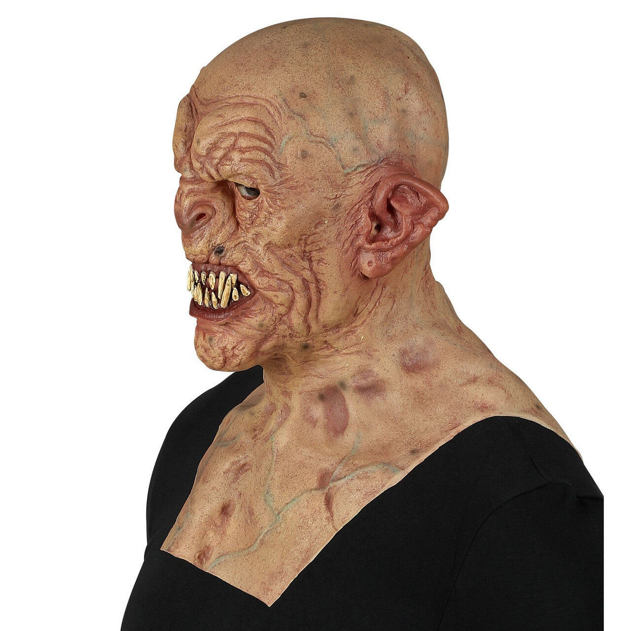 Op deze afbeelding zie je een Accessoires, van het merk Widmann. Masker Puntoor Zombie Met Nek En Borst