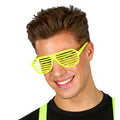 Neon-Gelb Streifenbrille