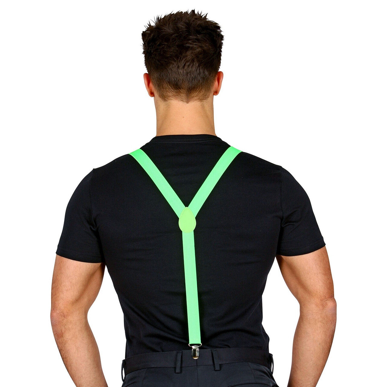 Op deze afbeelding zie je een Accessoires, van het merk Widmann. Bretels Neon Groen