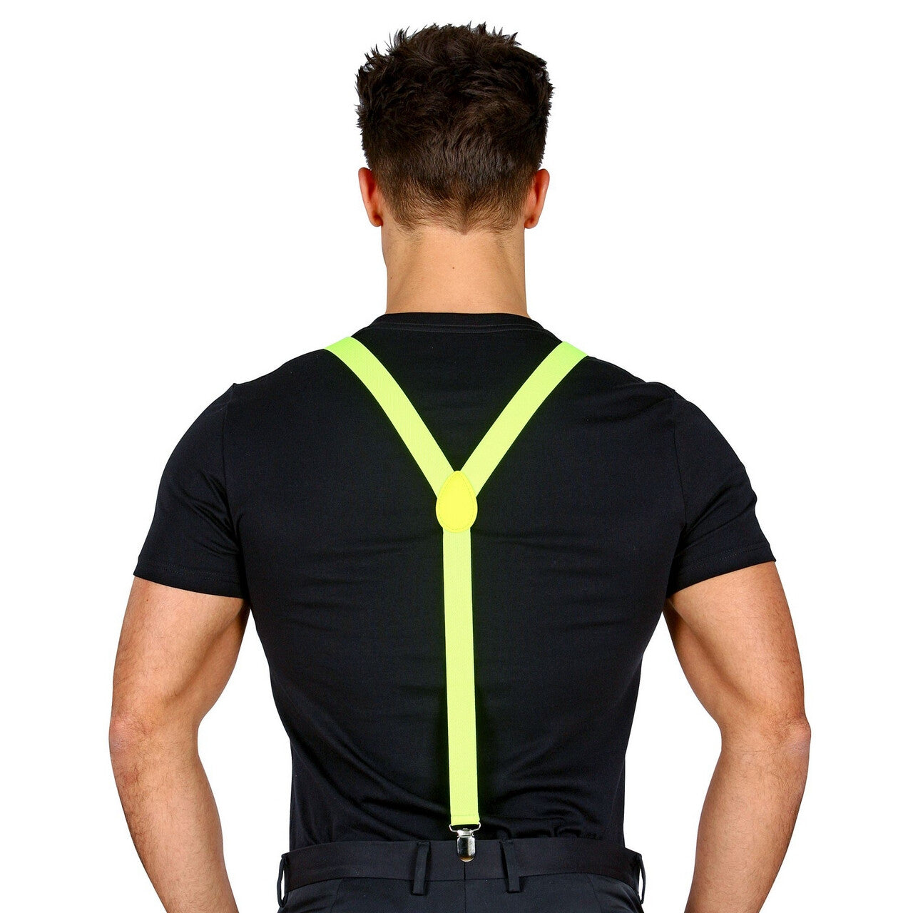 Op deze afbeelding zie je een Accessoires, van het merk Widmann. Bretels Neon Geel