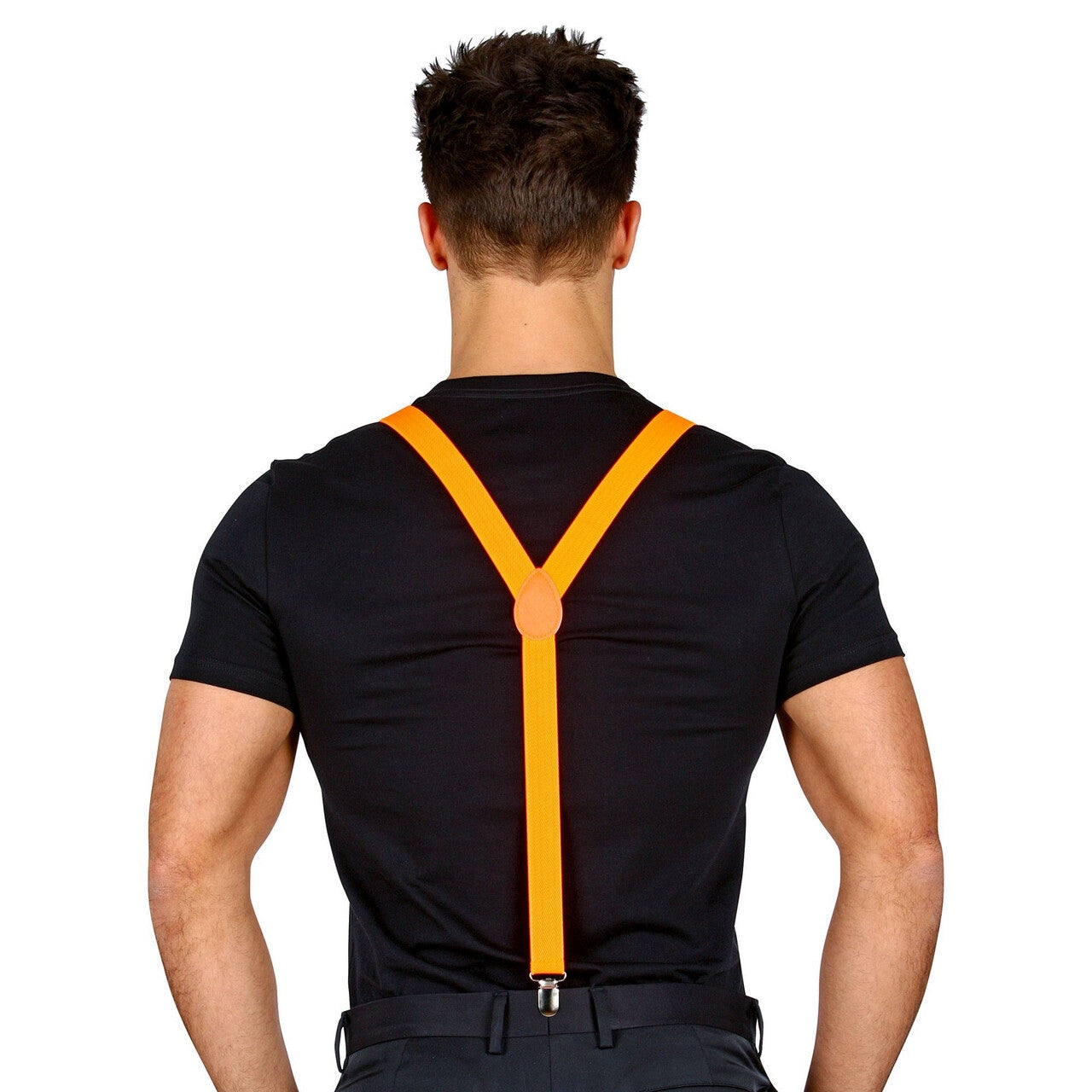Op deze afbeelding zie je een Accessoires, van het merk Widmann. Bretels Neon Oranje