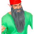Barbe Longue Avec Moustache Gnome Motard Grise