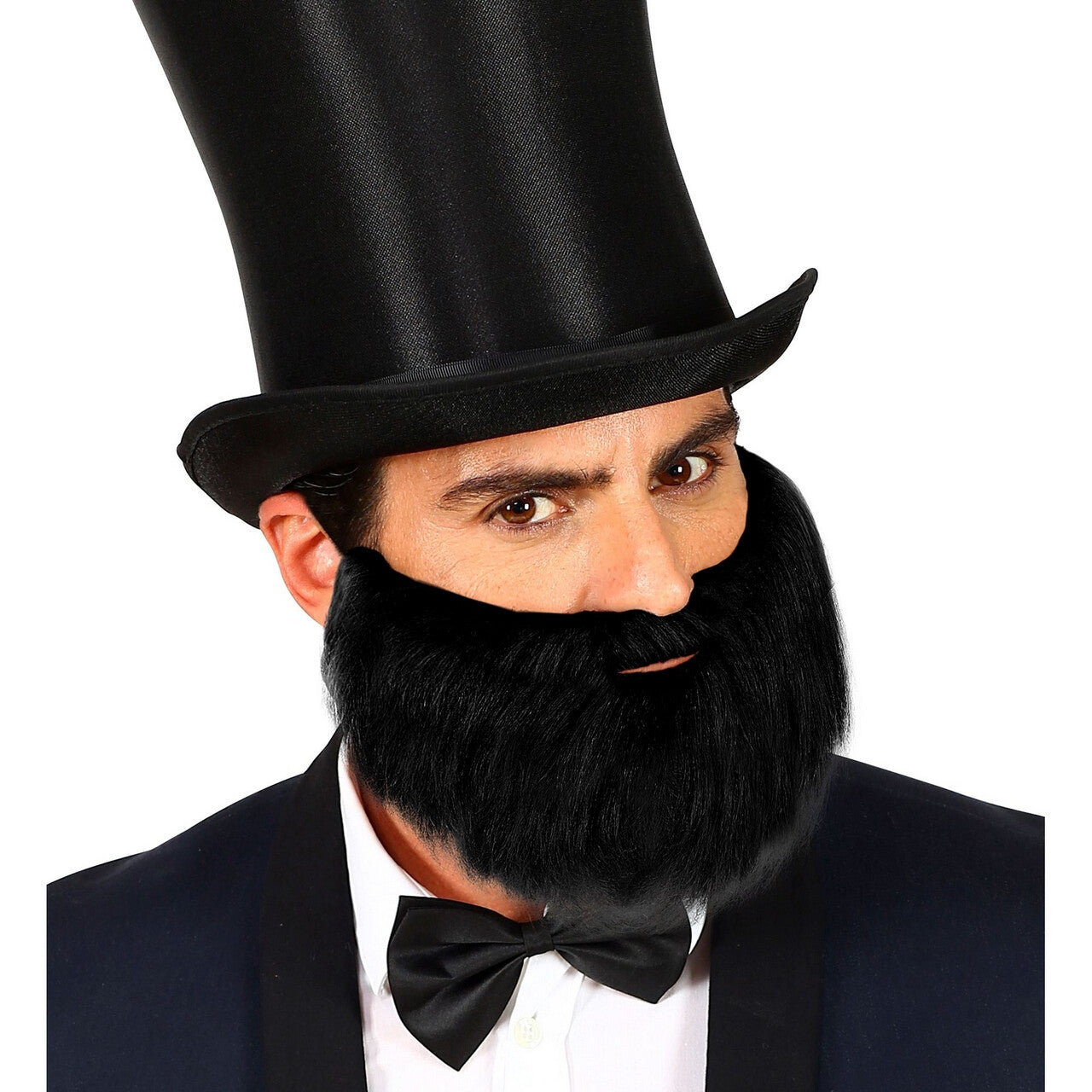 Op deze afbeelding zie je een Accessoires, van het merk Widmann. Volle Baard Met Snor Zwart