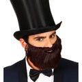 Volle Baard Met Snor Donkerbruin