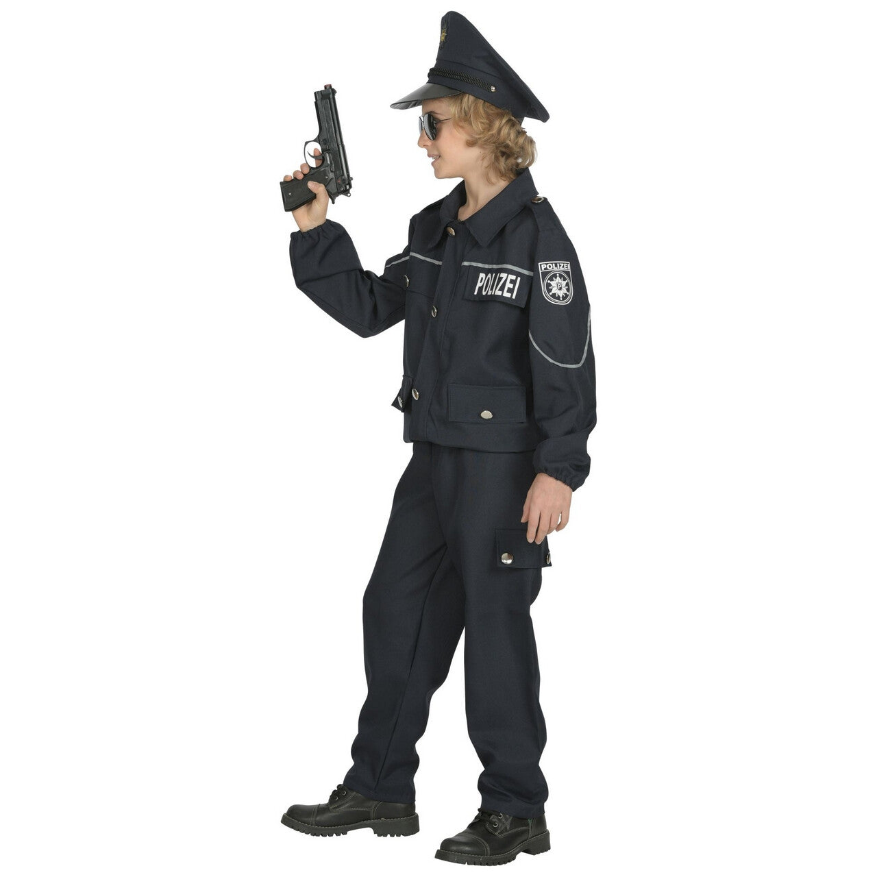 Op deze afbeelding zie je een Kostuums, van het merk Widmann. Eins Zwei Polizei Straatagent Kind Kostuum