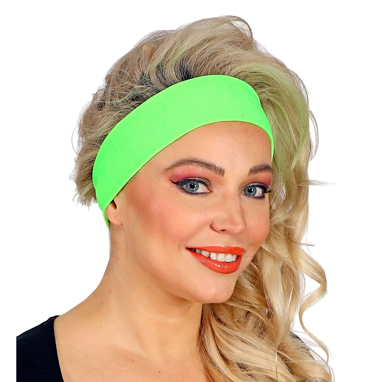 Op deze afbeelding zie je een Accessoires, van het merk Widmann. Jaren 80 Hoofdband Neon Groen