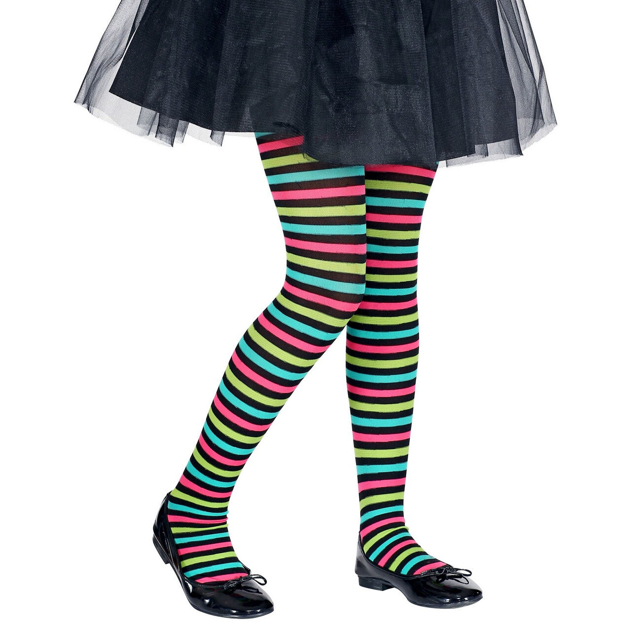 Op deze afbeelding zie je een Accessoires, van het merk Widmann. Gestreepte Panty Circus Clown