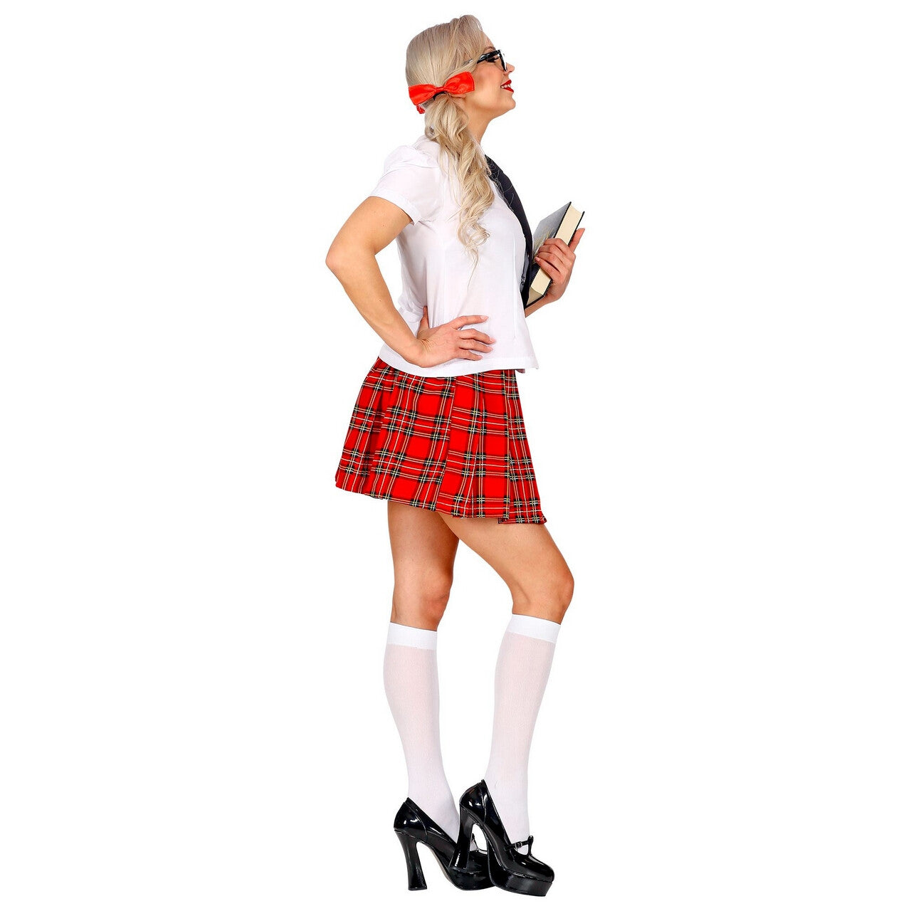 Op deze afbeelding zie je een Kostuums, van het merk Widmann. Nerdy Schoolmeisje Wiskundeklas Vrouw Kostuum