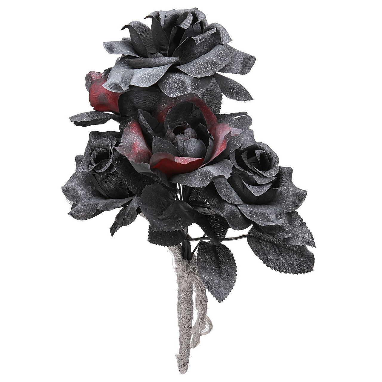 Op deze afbeelding zie je een Accessoires, van het merk Widmann. Bruidsboeket Halloween Zwarte Rozen