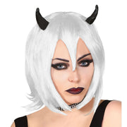 Op deze afbeelding zie je een Accessoires, van het merk Widmann. Cosplay Demoon Pruik Met Horentjes