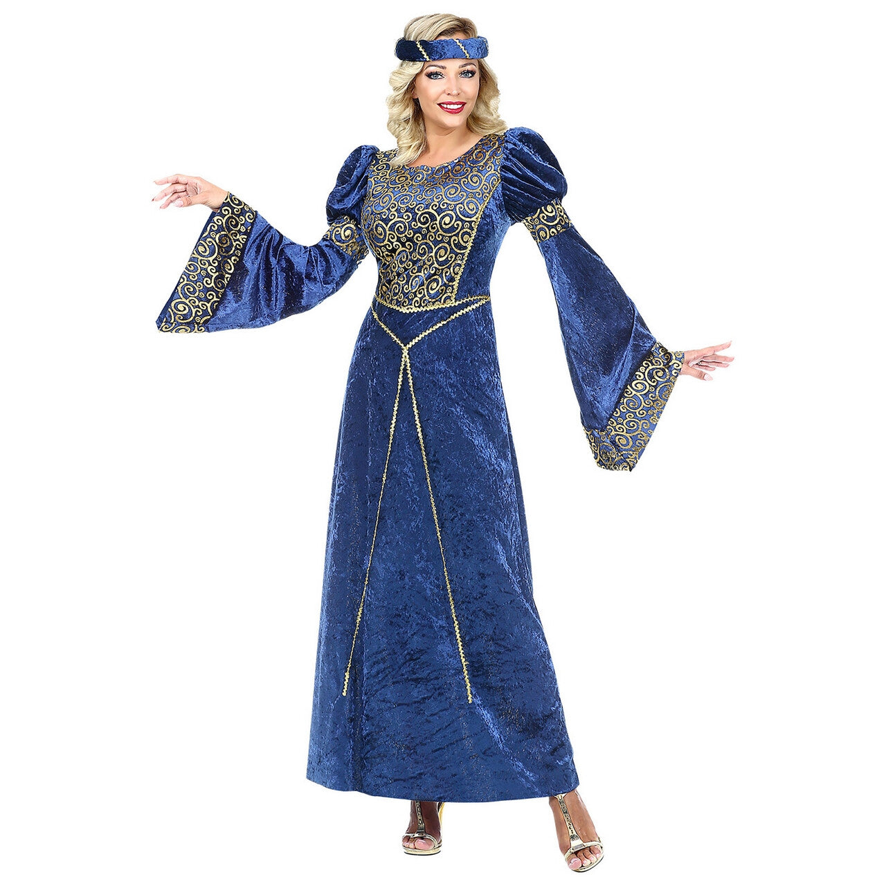 Op deze afbeelding zie je een Kostuums, van het merk Widmann. Hofdame Renaissance Gwendolyn Vrouw Kostuum
