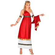 Op deze afbeelding zie je een Kostuums, van het merk Widmann. Romeinse Keizerin Cornelia Cunicula Vrouw Kostuum