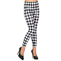 Harlekin Rautenhose Schwarz-Weiß