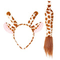 Cornes Avec Oreilles Et Queue De Girafe
