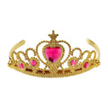 Goldener Diadem Mit Pinken Steinen