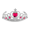 Zilveren Tiara Met Roze Steentjes Prinses