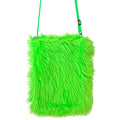 Prähistorische Neonfell Tasche Grün