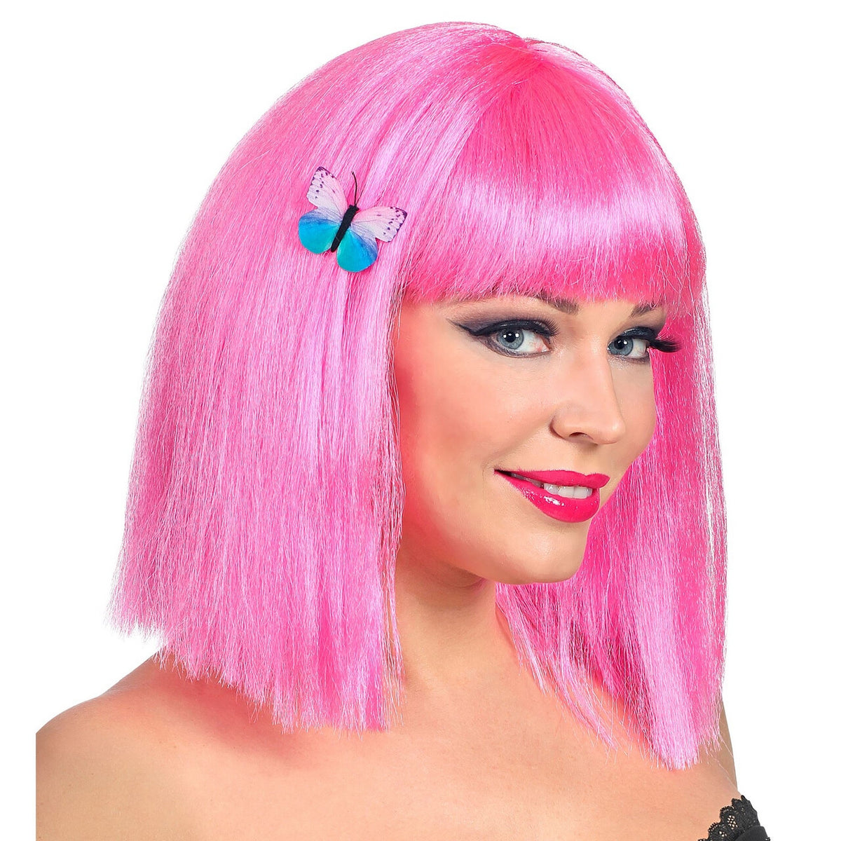 Op deze afbeelding zie je een Accessoires, van het merk Widmann. Set Van 4 Tropische Vlinder Haarclips