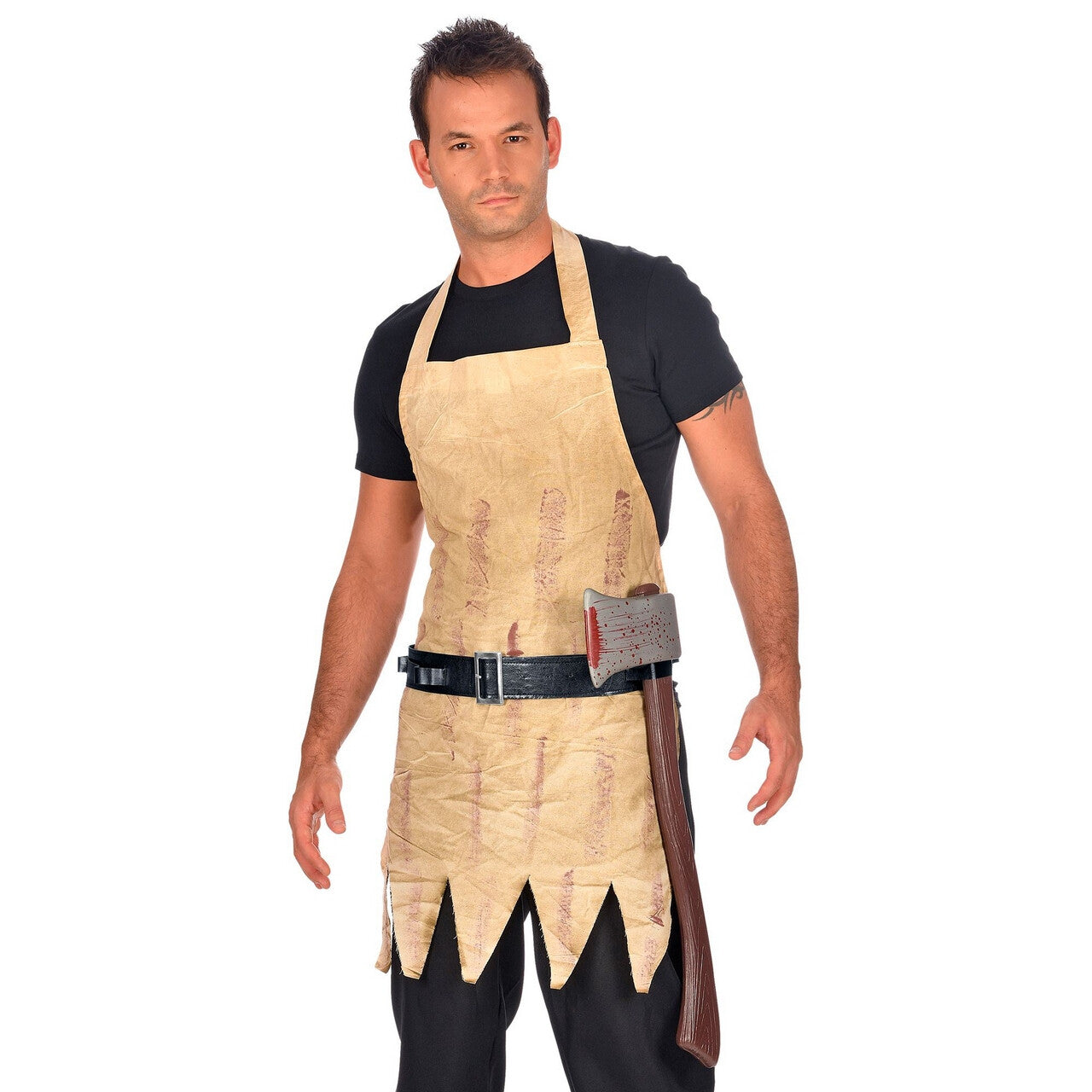 Op deze afbeelding zie je een Accessoires, van het merk Widmann. Zwarte Riem Met 4 Lussen Voor Wapens