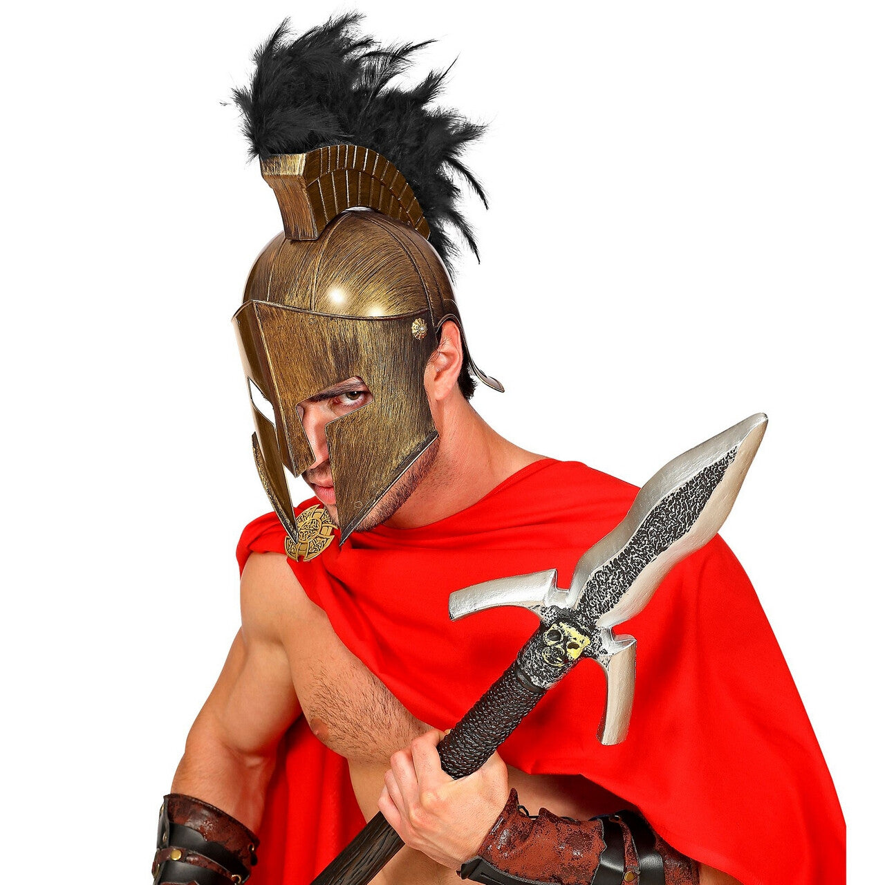 Op deze afbeelding zie je een Accessoires, van het merk Widmann. Spartaanse Helm Leonidas