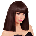 Perruque Showgirl Cheveux Lisses Marron